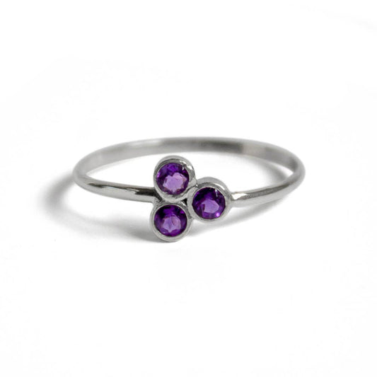 Sheik Ring: Amethyst Cluster Ring | 925 Sterling Silver Jewelry