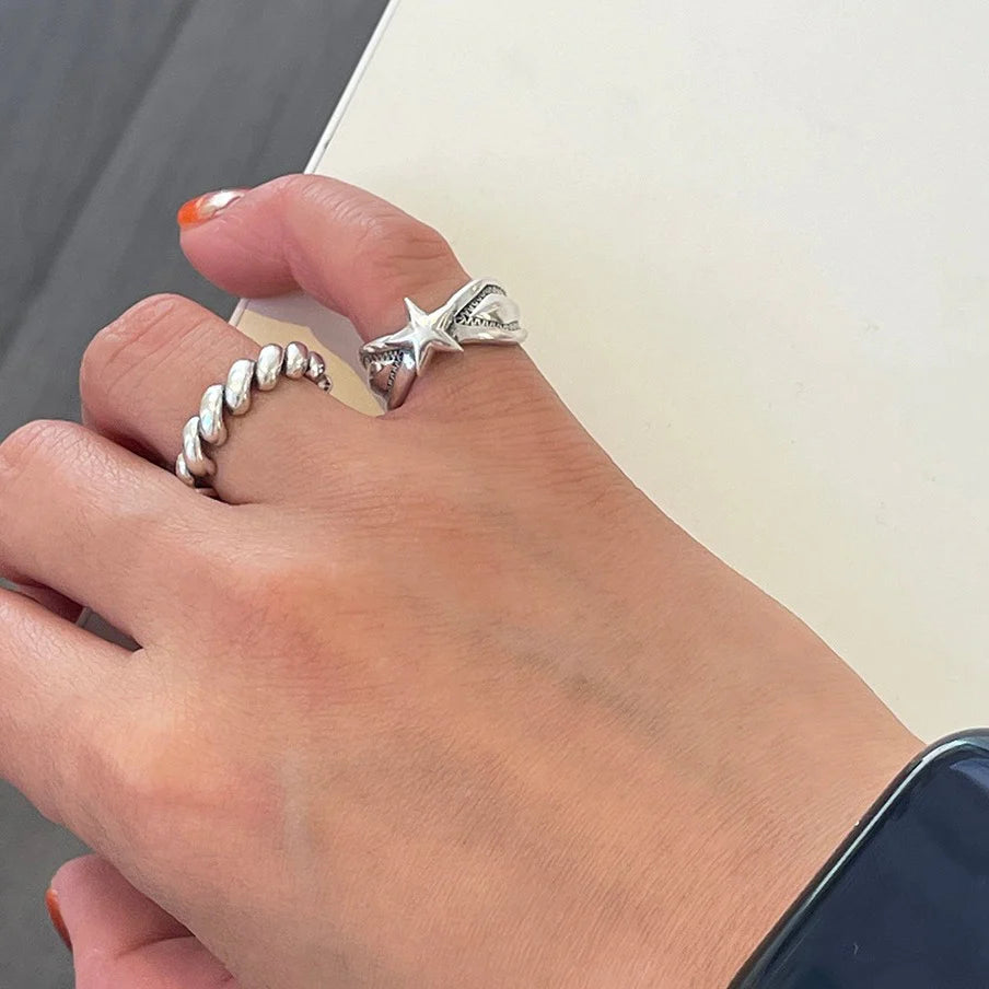 Chunky Star Ring | 925 Sterling Silver Jewelry