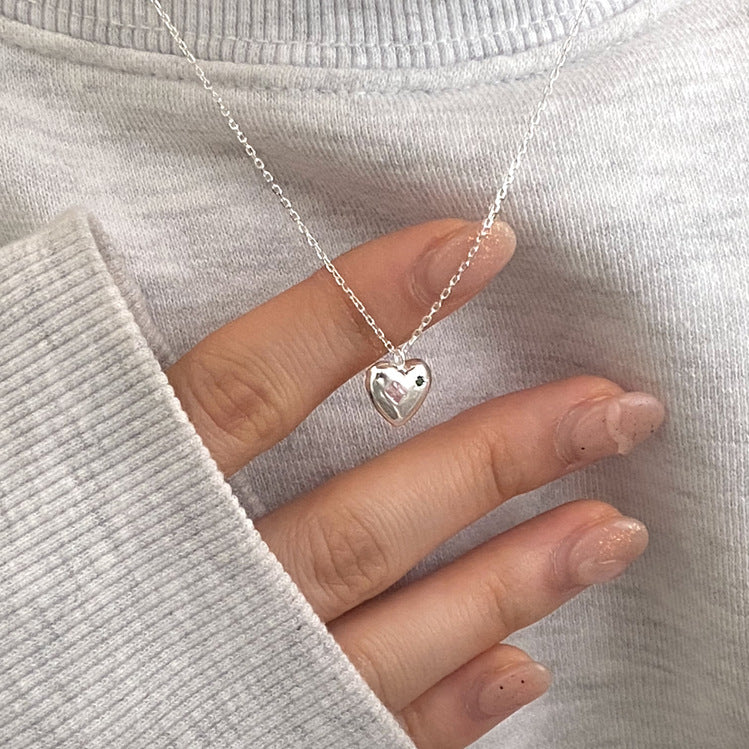 Sparkling Heart Pendant and Chain | 925 Sterling Silver Jewelry